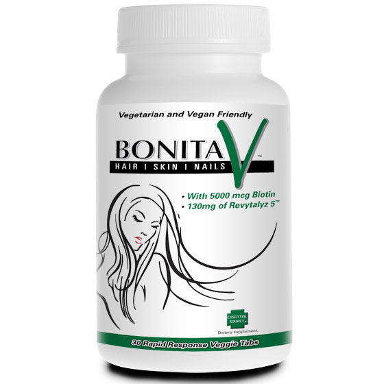 Bonita V Hair Skin Nails, 30 Rapid Response Veggie Tabs, Essential Source