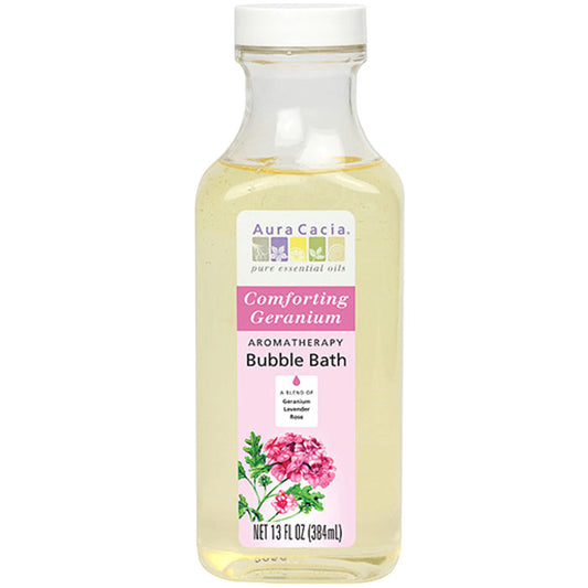 Aromatherapy Bubble Bath - Comforting Geranium, 13 oz, Aura Cacia