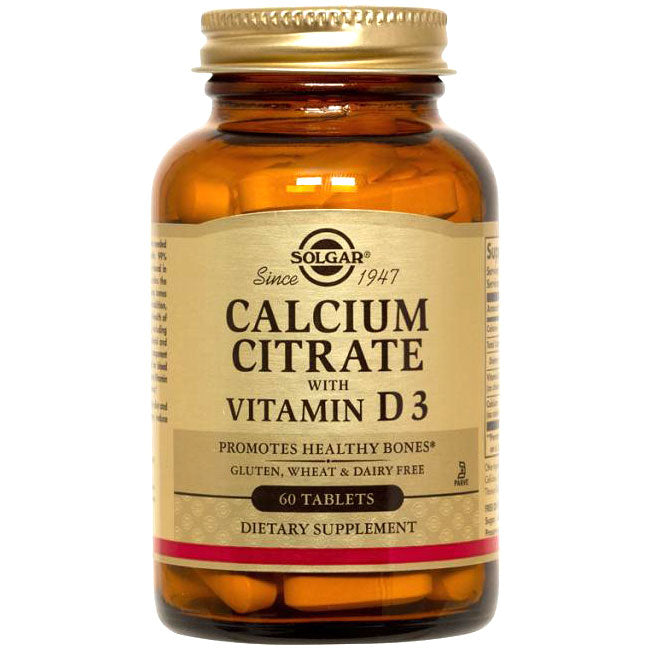 Calcium Citrate with Vitamin D, 120 Tablets, Solgar