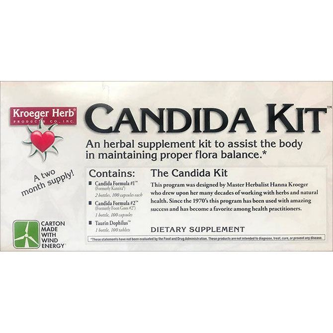 Candida Kit, Herbal Supplement, 1 Kit (4-Piece), Kroeger Herb ...