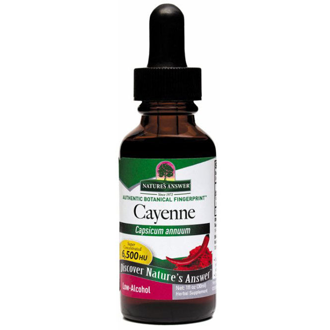 Cayenne Extract Liquid, 1 oz, Nature's Answer