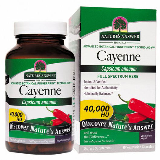 Cayenne Pepper Fruit, 90 Vegetarian Capsules, Nature's Answer