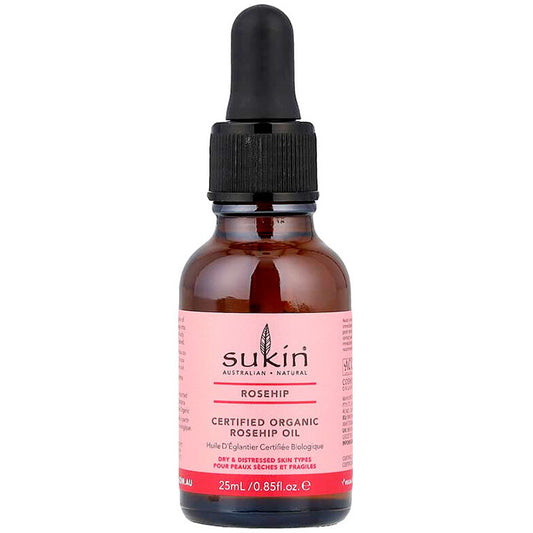Certified Organic Rosehip Oil, 0.85 oz, Sukin