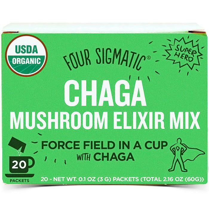 Chaga Mushroom Elixir Mix, 20 Packets, Four Sigmatic