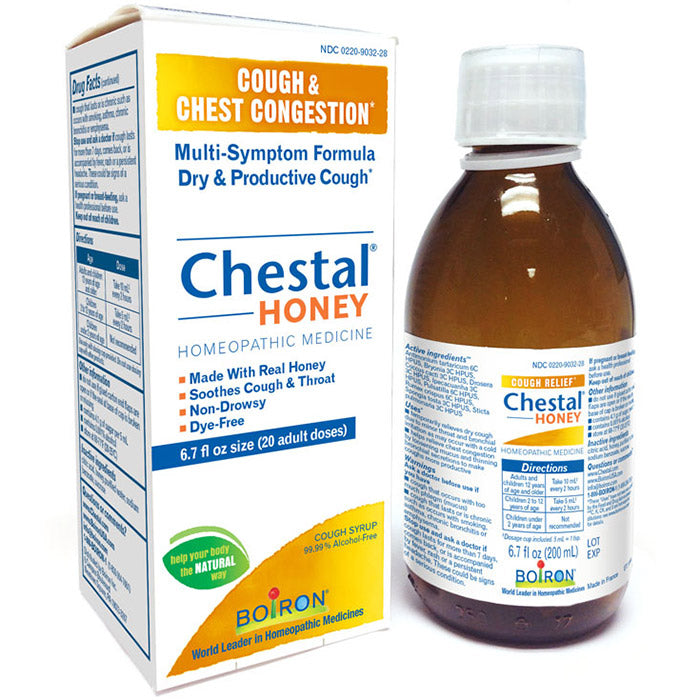 Chestal Honey Syrup, Cough & Chest Congestion, 6.7 oz, Boiron