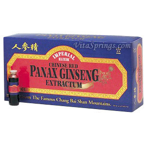 Chinese Red Panax Ginseng Extractum Vials 10 x 10 cc from Imperial Elixir Ginseng