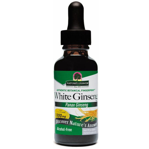 Chinese White Ginseng Extract Liquid Alcohol-Free, 1 oz, Nature's Answer