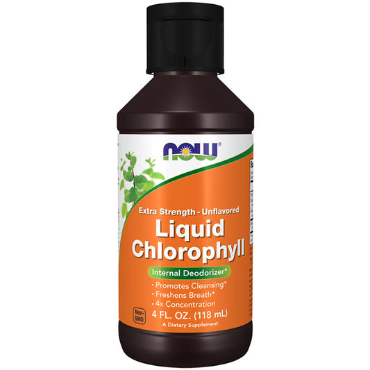 Chlorophyll Liquid, Extra Strength, Unflavored, 4 oz, NOW Foods