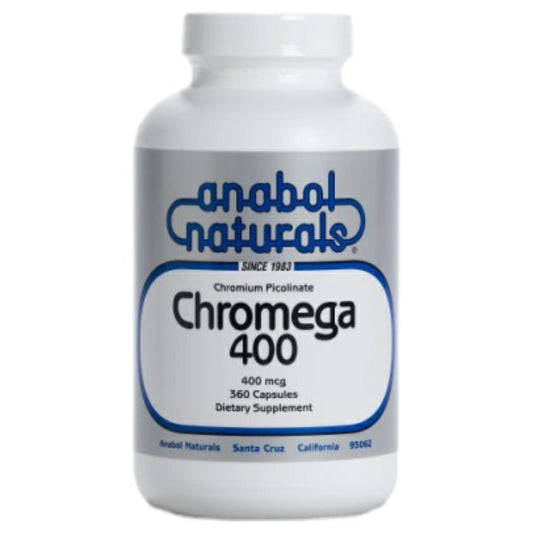 Chromega 400 Chromium Picolinate Mega 400 mcg, 90 Capsules, Anabol Naturals