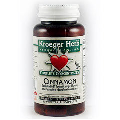 Cinnamon Complete Concentrate, 90 Vegetarian Capsules, Kroeger Herb