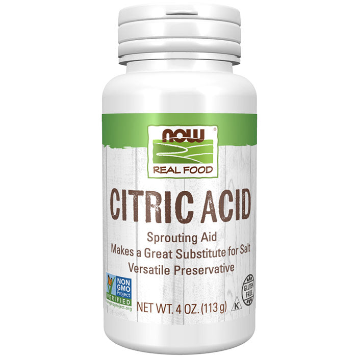 Citric Acid, Sprouting Aid, 4 oz (113 g), NOW Foods