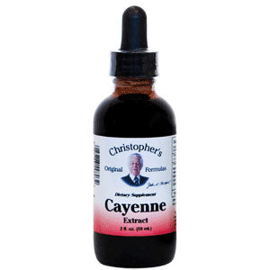 Cayenne Pepper Extract (40,000 H.U.), 2 oz, Christopher's Original Formulas