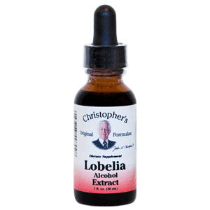 Lobelia Herb Alcohol Extract Liquid, 1 oz, Christopher's Original Formulas