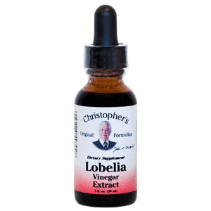 Lobelia Herb Vinegar Extract Liquid, 1 oz, Christopher's Original Formulas