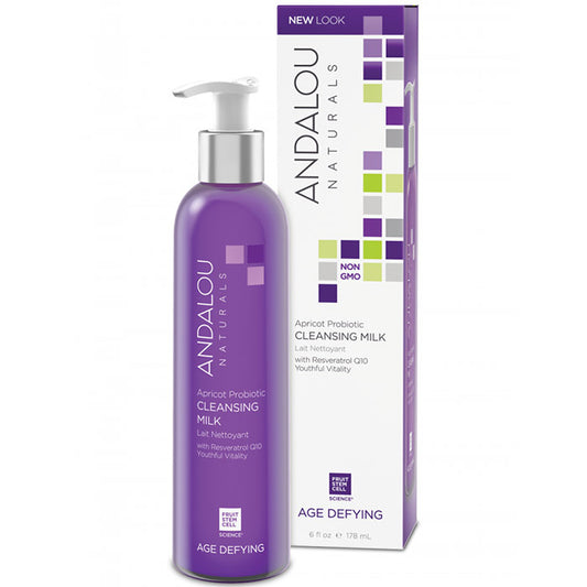 Apricot Probiotic Cleansing Milk, 6 oz, Andalou Naturals