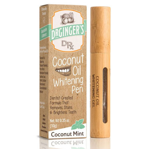 Coconut Oil Whitening Pen, Tooth Whitening Gel, 0.35 oz, Dr. Ginger's