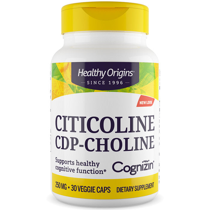 Citicoline CDP-Choline (Cognizin) 250 mg, 30 Veggie Capsules, Healthy Origins