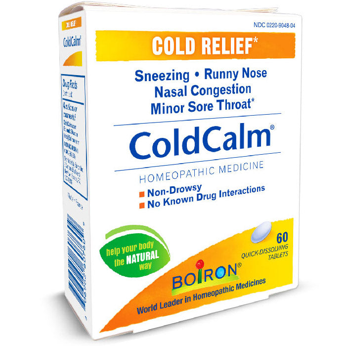 ColdCalm, Homeopathic Cold Relief, For Everyone Ages 3+, 60 Tablets, Boiron