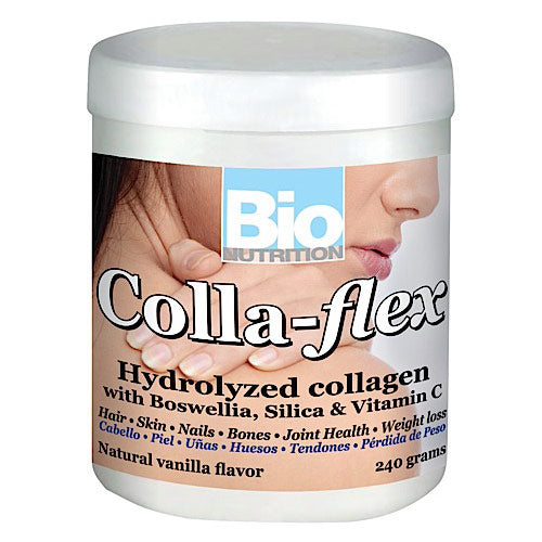 Colla Flex Powder (Hydrolyzed Collagen + Boswellia), 240 g, Bio Nutrition Inc.