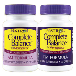 Complete Balance for Menopause AM/PM Formula, 30 + 30 Capsules, Natrol