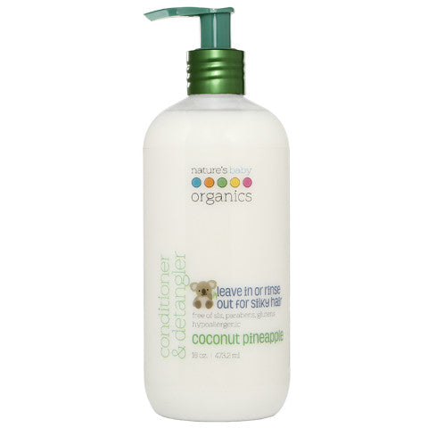 Conditioner & Detangler, Coconut Pineapple, 16 oz, Nature's Baby Organics