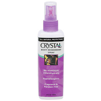 Mineral Deodorant Spray, Unscented, 4 oz, Crystal Body Deodorant