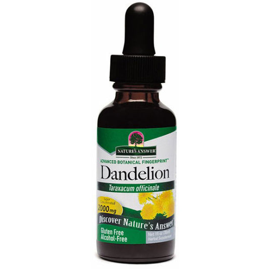 Dandelion Root Alcohol Free Extract Liquid 1 oz from Nature's Answer