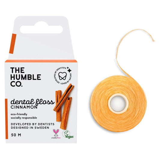 Dental Floss - Cinnamon, 50 m, The Humble Co.