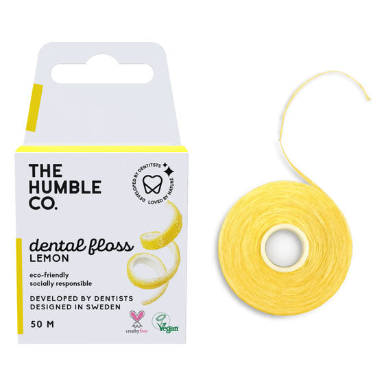 Dental Floss - Lemon, 50 m, The Humble Co.