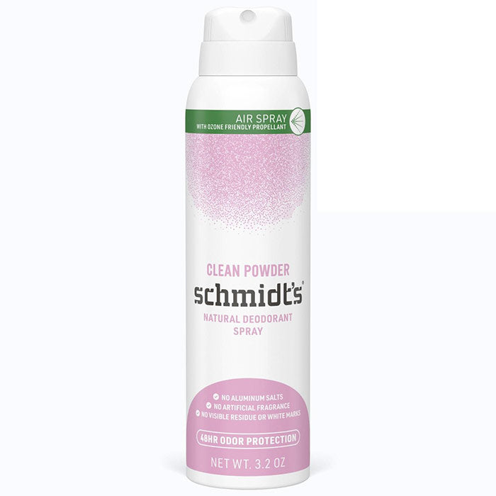 Deodorant Spray, Clean Powder, 3.2 oz, Schmidt's Deodorant