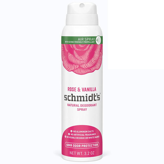 Deodorant Spray, Rose & Vanilla, 3.2 oz, Schmidt's Deodorant