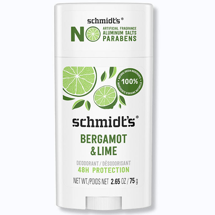 Deodorant Stick, Bergamot & Lime, 2.65 oz, Schmidt's Deodorant