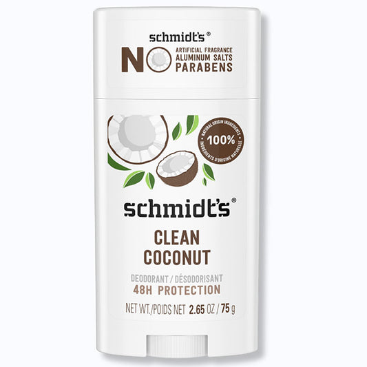 Deodorant Stick, Clean Coconut, 2.65 oz, Schmidt's Deodorant