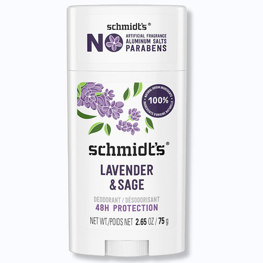 Deodorant Stick, Lavender & Sage, 2.65 oz, Schmidt's Deodorant