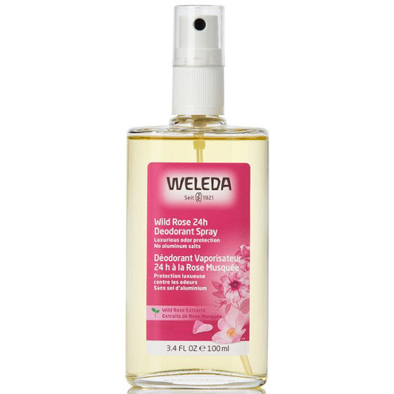 Weleda Wild Rose 24h Deodorant Spray, 3.4 oz