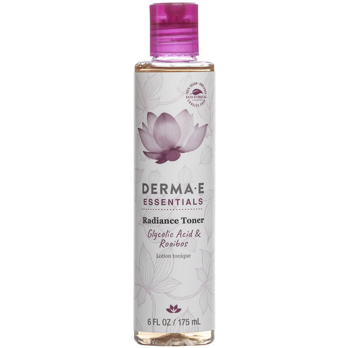 Derma E Essentials Radiance Toner, Alcohol Free, 6 oz