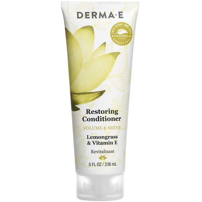 Derma E Restoring Conditioner, Silicone Free, Volume & Shine, 8 oz