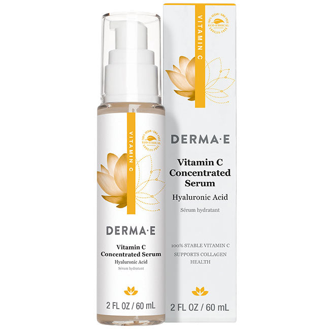 Derma E Vitamin C Concentrated Serum with Hyaluronic Acid, 2 oz