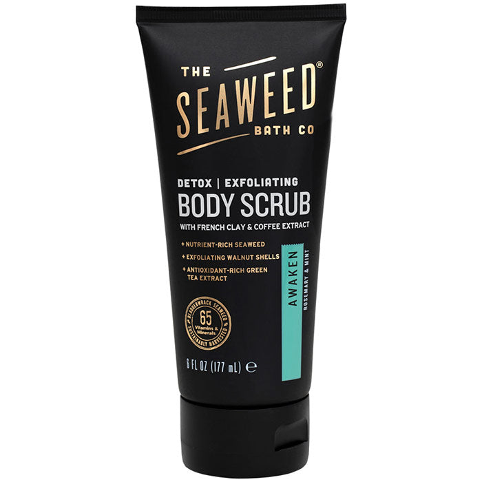 Detox Exfoliating Body Scrub - Awaken (Rosemary & Mint), 6 oz, Seaweed Bath Co.