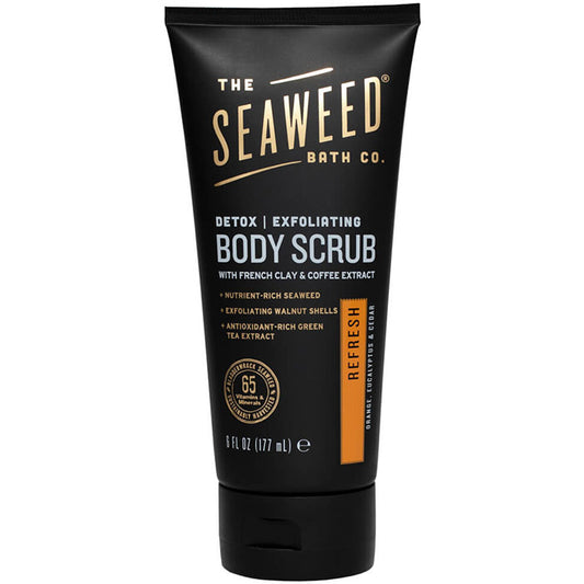 Detox Exfoliating Body Scrub - Refresh (Orange, Eucalyptus & Cedar), 6 oz, Seaweed Bath Co.