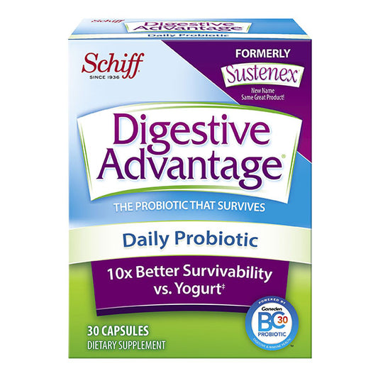 Digestive Advantage Daily Probiotic, 30 Capsules, Schiff