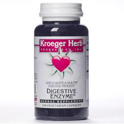 Digestive Enzyme, 100 Vegetarian Capsules, Kroeger Herb