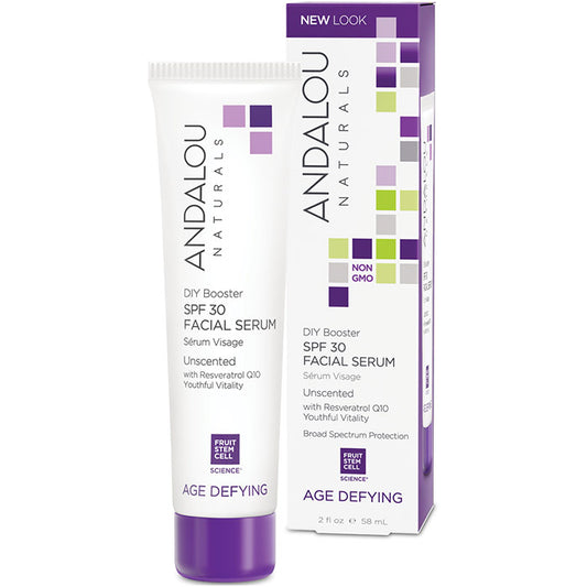 DIY Booster SPF 30 Facial Serum, Unscented, 2 oz, Andalou Naturals