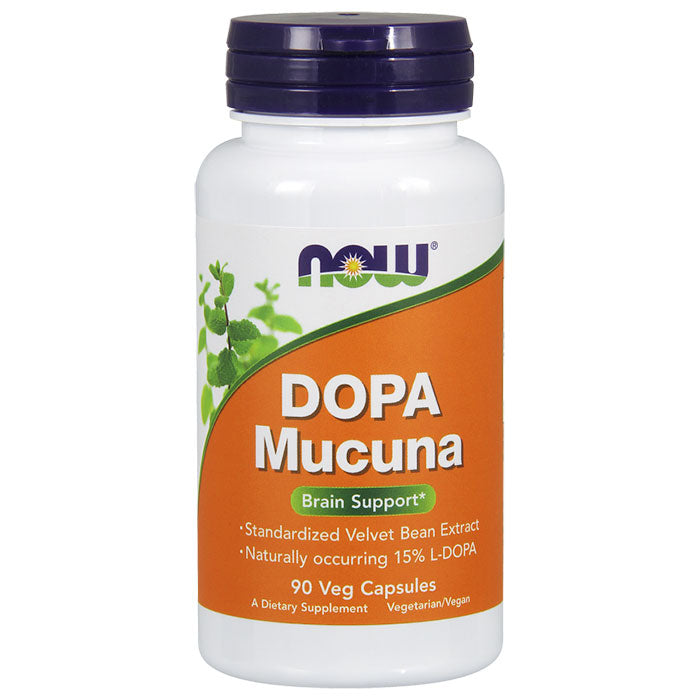 Dopa Mucuna 15% 400 mg, 90 Vcaps, NOW Foods