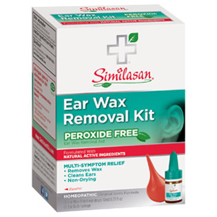 Ear Wax Removal Kit (Ear Wax Relief Drops + Ear Bulb Syringe), Similasan