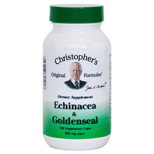 Echinacea & Goldenseal, 100 Vegetarian Capsules, Christopher's Original Formulas