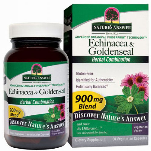 Echinacea & Goldenseal Herbal Combination, 60 Vegetarian Capsules, Nature's Answer