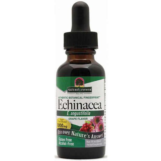 Echinacea Grape Flavor Liquid Extract Alcohol-Free, 1 oz, Nature's Answer