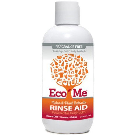 Eco-Me Auto Dish Rinse Aid, Natural Plant Extracts, Fragrance Free, 8 oz