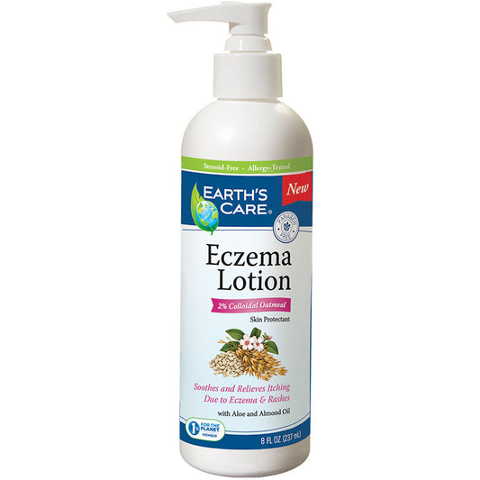 Eczema Lotion, 2% Colloidal Oatmeal, 8 oz, Earth's Care